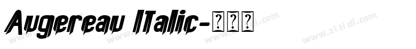 Augereau Italic字体转换